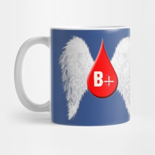 Blood Type B Positive - Angel Wings Mug